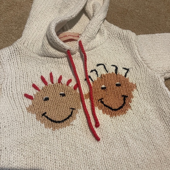 unique/rare ⭐️🧶 knit kids sweater with smiling faces - Picture 4 of 5
